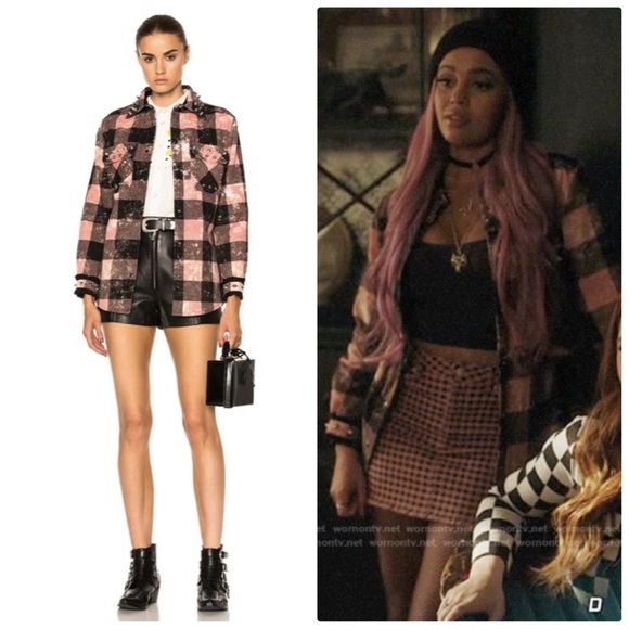 SOLD✨NWOT Coach Stud Plaid Shirt